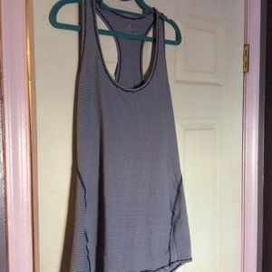 Navy stripe Athleta tank top